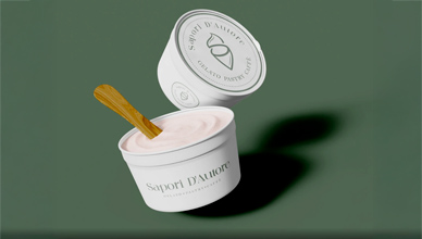 Sapori — imagen corporativa, gelatería Palmira